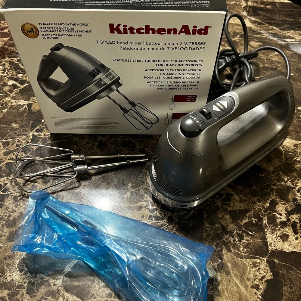 KitchenAid 7-Speed Hand Mixer - Silver